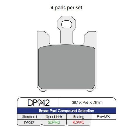 Dp Brakes Placute Frana Sinter Dp942