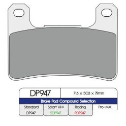 Placute frana DP BRAKES Sinter Metal DP947