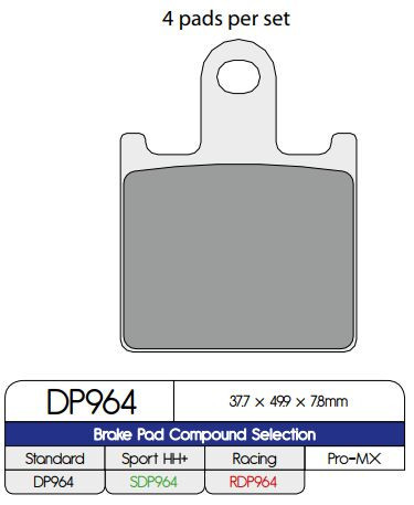 Dp Brakes Placute Frana Sinter Dp964