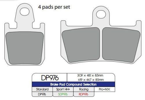 Dp Brakes Placute Frana Sinter Dp976