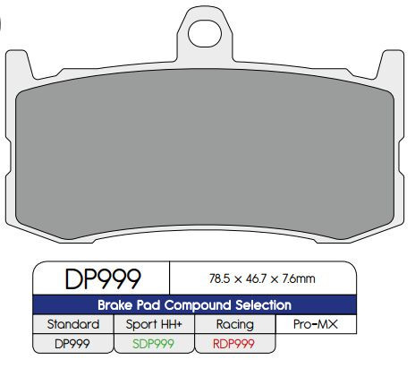 Dp Brakes Placute Frana Sinter Race Rdp999