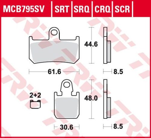 Placute-Frana-Sinter-Srt-Trw-Mcb795Srt