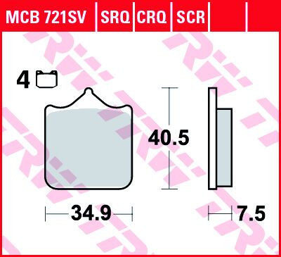 Placute-Frana-Sinter-Srt-Trw-Mcb721Srt