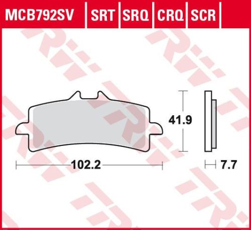 Placute-Frana-Sinter-Srt-Trw-Mcb792Srt