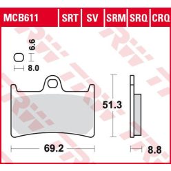 Placute-Frana-Sinter-Srt-Trw-Mcb611Srt