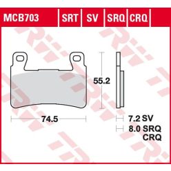 Placute-Frana-Sinter-Srt-Trw-Mcb703Srt