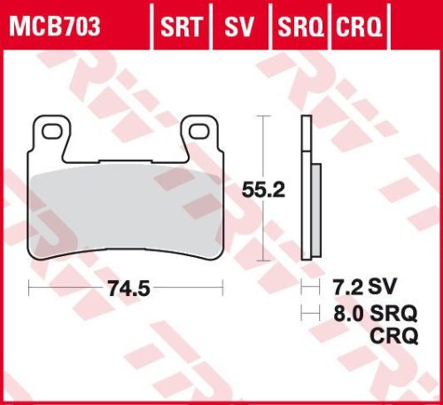 Placute-Frana-Sinter-Srt-Trw-Mcb703Srt