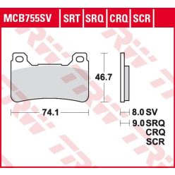 Placute-Frana-Sinter-Srt-Trw-Mcb755Srt