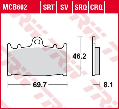 Placute-Frana-Sinter-Srt-Trw-Mcb602Srt