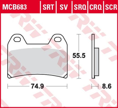 Placute-Frana-Sinter-Srt-Trw-Mcb683Srt