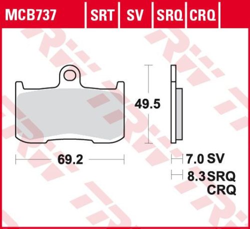 Placute-Frana-Sinter-Srt-Trw-Mcb737Srt