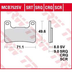 Placute-Frana-Sinter-Srt-Trw-Mcb752Srt