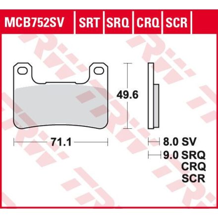 Placute-Frana-Sinter-Srt-Trw-Mcb752Srt