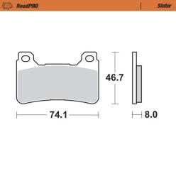 Placute frana MOTO-MASTER Sinter 406401