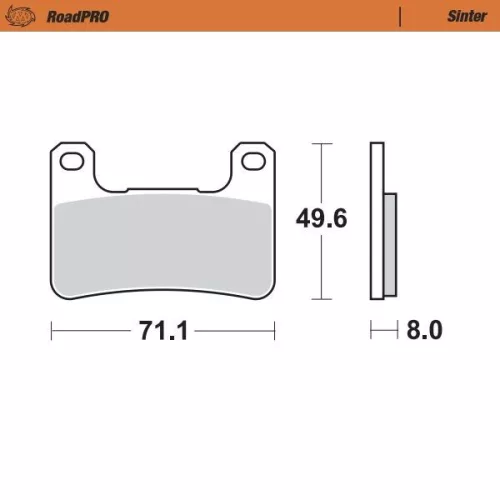 Plăcuțe frână sinterizate MOTO-MASTER 406301