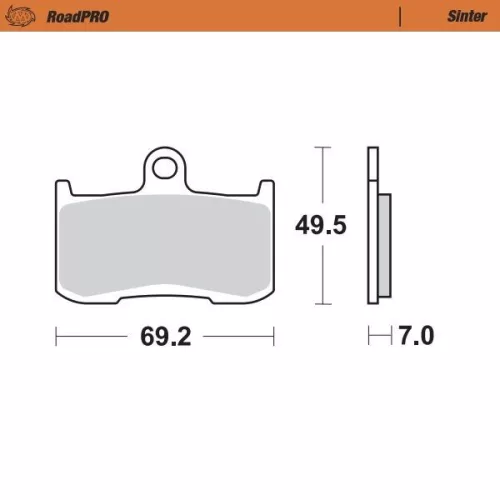 Plăcuțe frână sinterizate MOTO-MASTER 406001