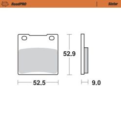 Moto-Master Placute Frana Sinter Spate 401902