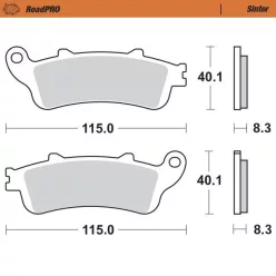 Plăcuțe frână sinterizate MOTO-MASTER 405202