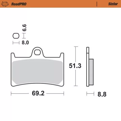Plăcuțe frână sinterizate MOTO-MASTER 401403