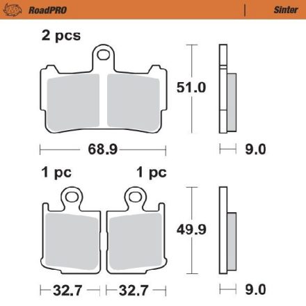 Moto-Master Placute Frana Sinter Fata 407401