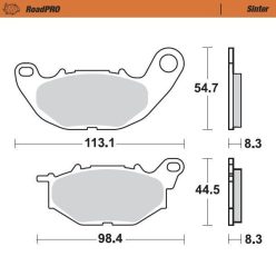 Placute frana MOTO-MASTER Sinter 412501