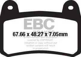 Plăcuțe frână sinterizate EBC FA658HH