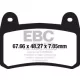 Plăcuțe frână sinterizate EBC FA658HH
