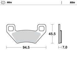 Moto-Master Placute Frana Nitro 097221