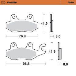 Placute frana MOTO-MASTER Sinter 412803