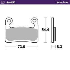 Moto-Master Placute Frana Carbon Racing 413506