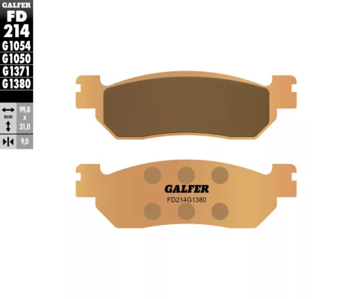 Plăcuțe frână Galfer sinterizate FD214G1380