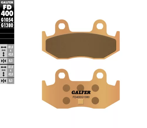 Plăcuțe frână Galfer sinterizate FD400G1380