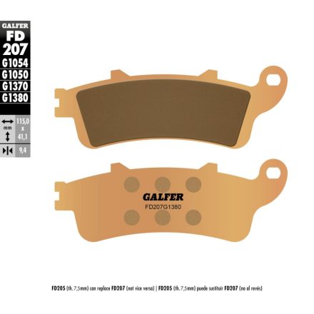 Galfer Placute Frana Sintered Scooter Fd207G1380