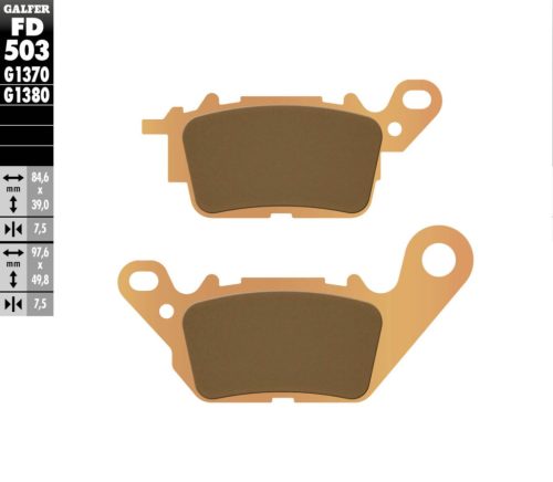 Plăcuțe frână Galfer sinterizate FD503G1370