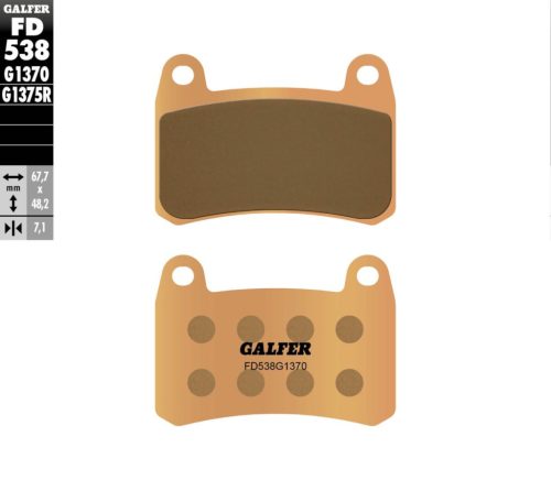 Placute frana GALFER Sinter Fata FD538G1370