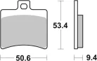 Plăcuțe frână sinterizate SBS 152MS