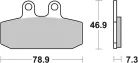 Plăcuțe frână sinterizate SBS 108MS