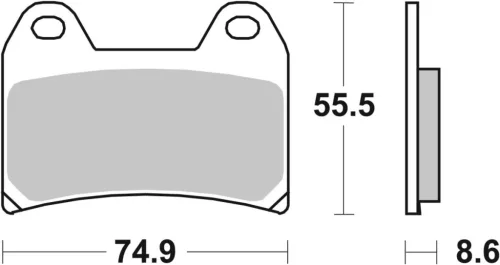 Plăcuțe frână sinterizate SBS 706DS-2