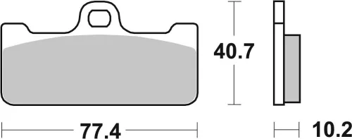 Plăcuțe frână sinterizate SBS 711DS-1