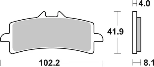 Plăcuțe frână sinterizate SBS 901DS-2