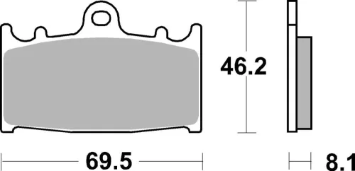 Plăcuțe frână sinterizate SBS 631DS-1