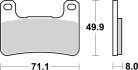 Sbs Placute Frana Sint Race 806Ds-1