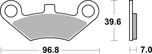 Plăcuțe frână sinterizate SBS 914SI