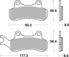 Sbs Placute Frana Sint Atv Race 956Psi