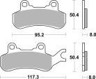 Sbs Placute Frana Sint Atv Race 957Psi