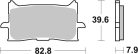 Sbs Placute Frana Sint St/Ra 940Rst