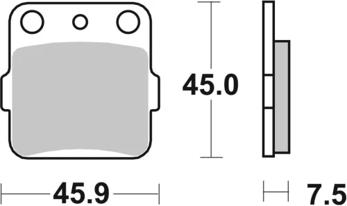 Plăcuțe frână sinterizate SBS 592RSI