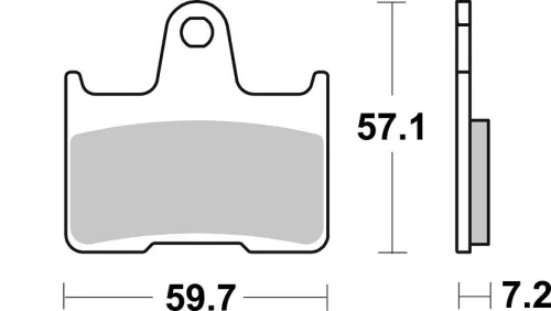 Plăcuțe frână sinterizate SBS 984LS