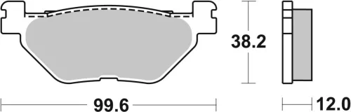 Plăcuțe frână sinterizate SBS 169MS