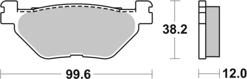 Plăcuțe frână sinterizate SBS 169MS